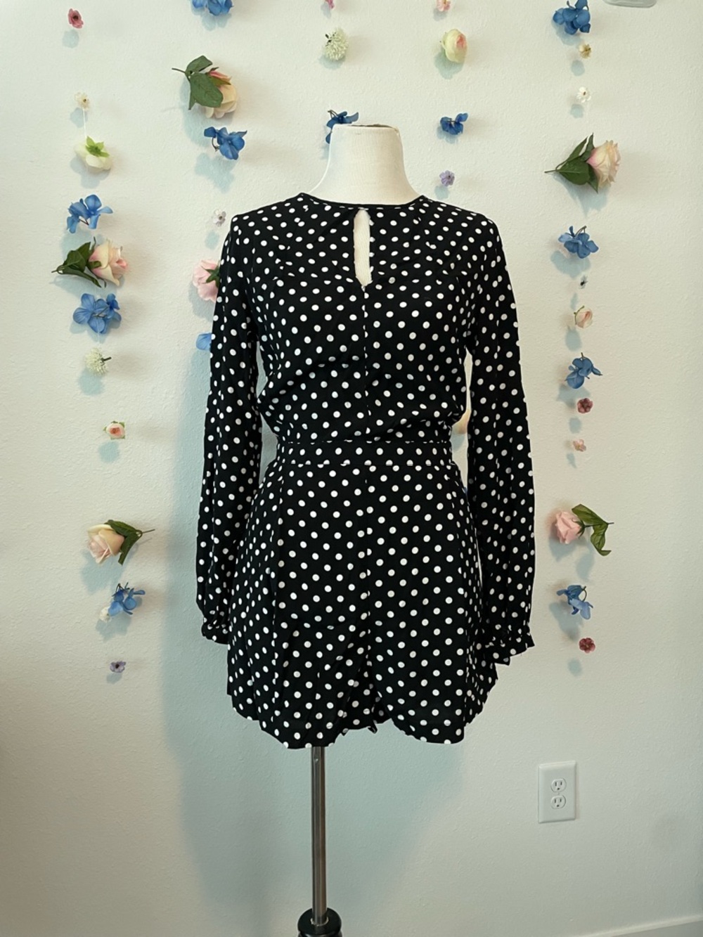 ASOS Black and White Polka Dot Garment